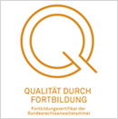 Fortbildungszertifikat der Bundesrechtsanwaltskammer